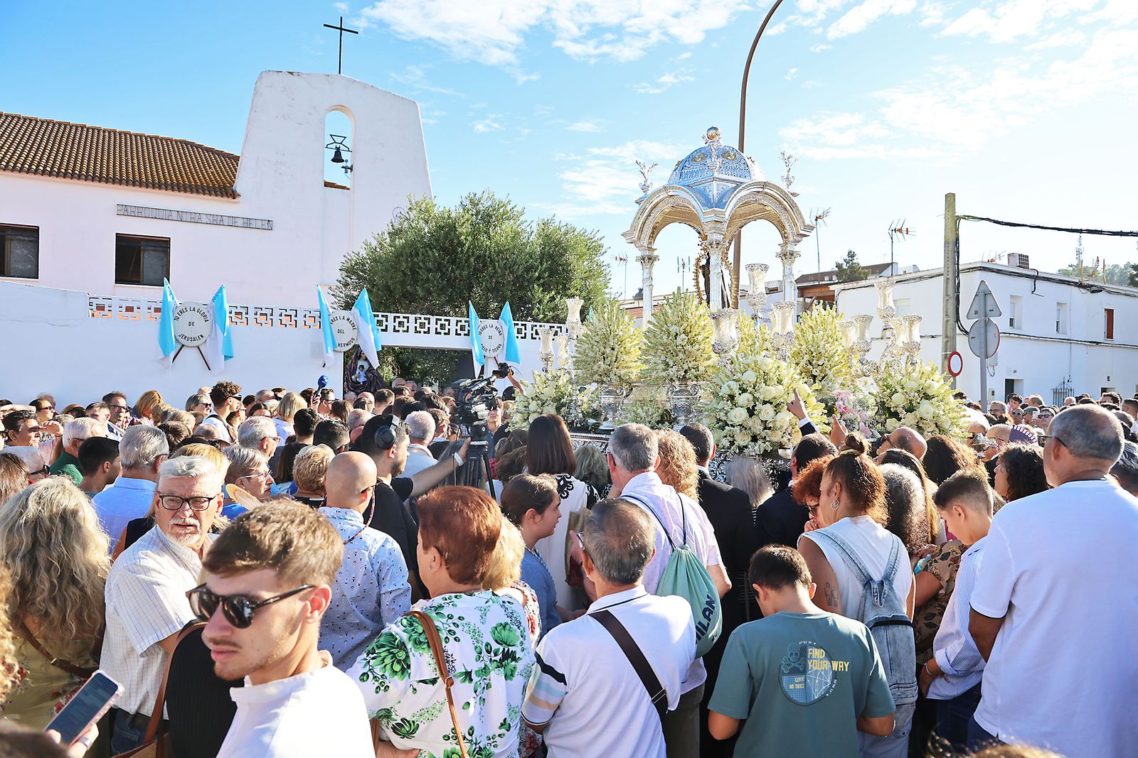 Imágenes de la bajada de la Virgen de la Cinta