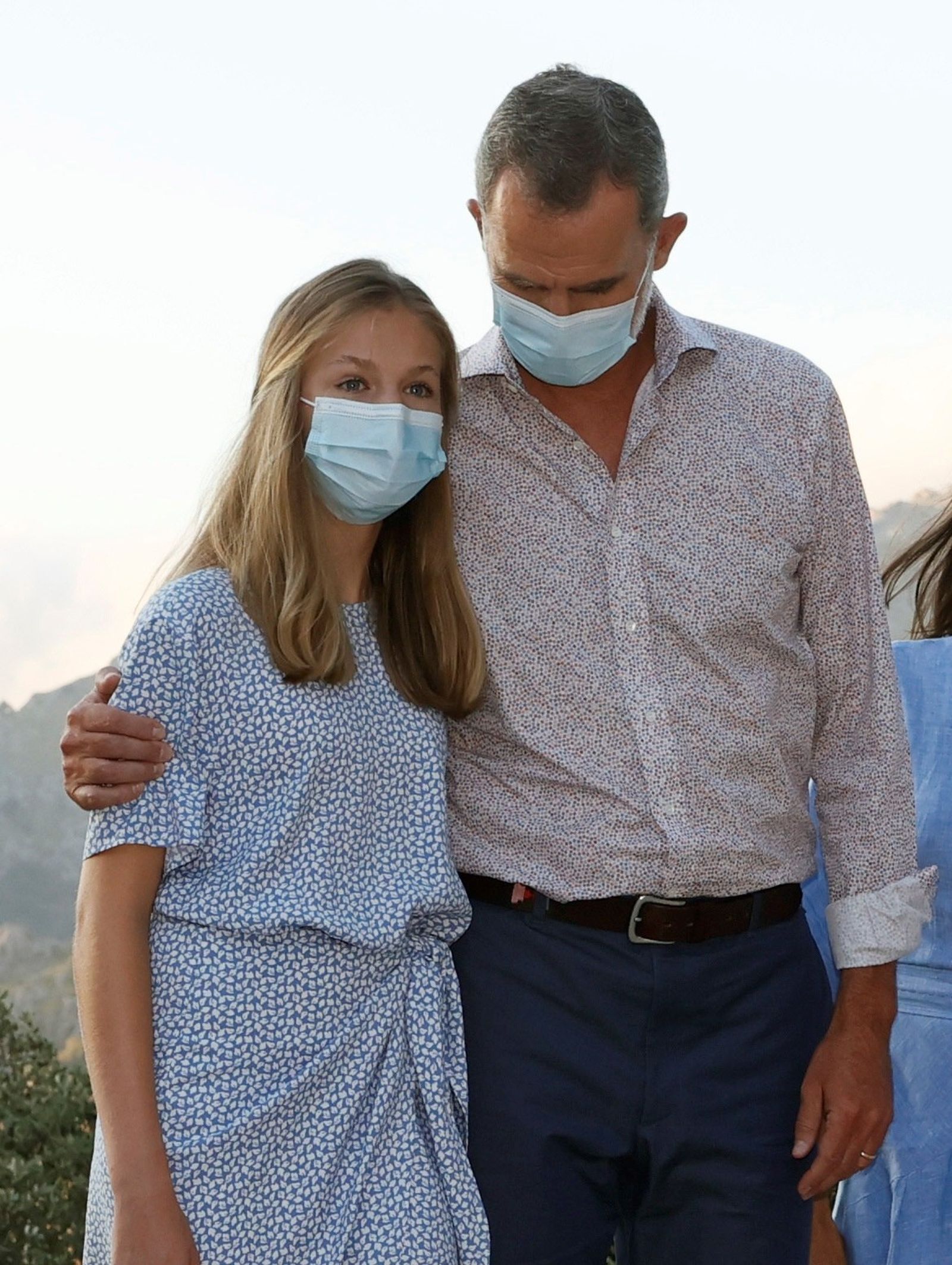 Felipe VI y la Princesa de Asturias en el mirador de la Sierra Tramuntana