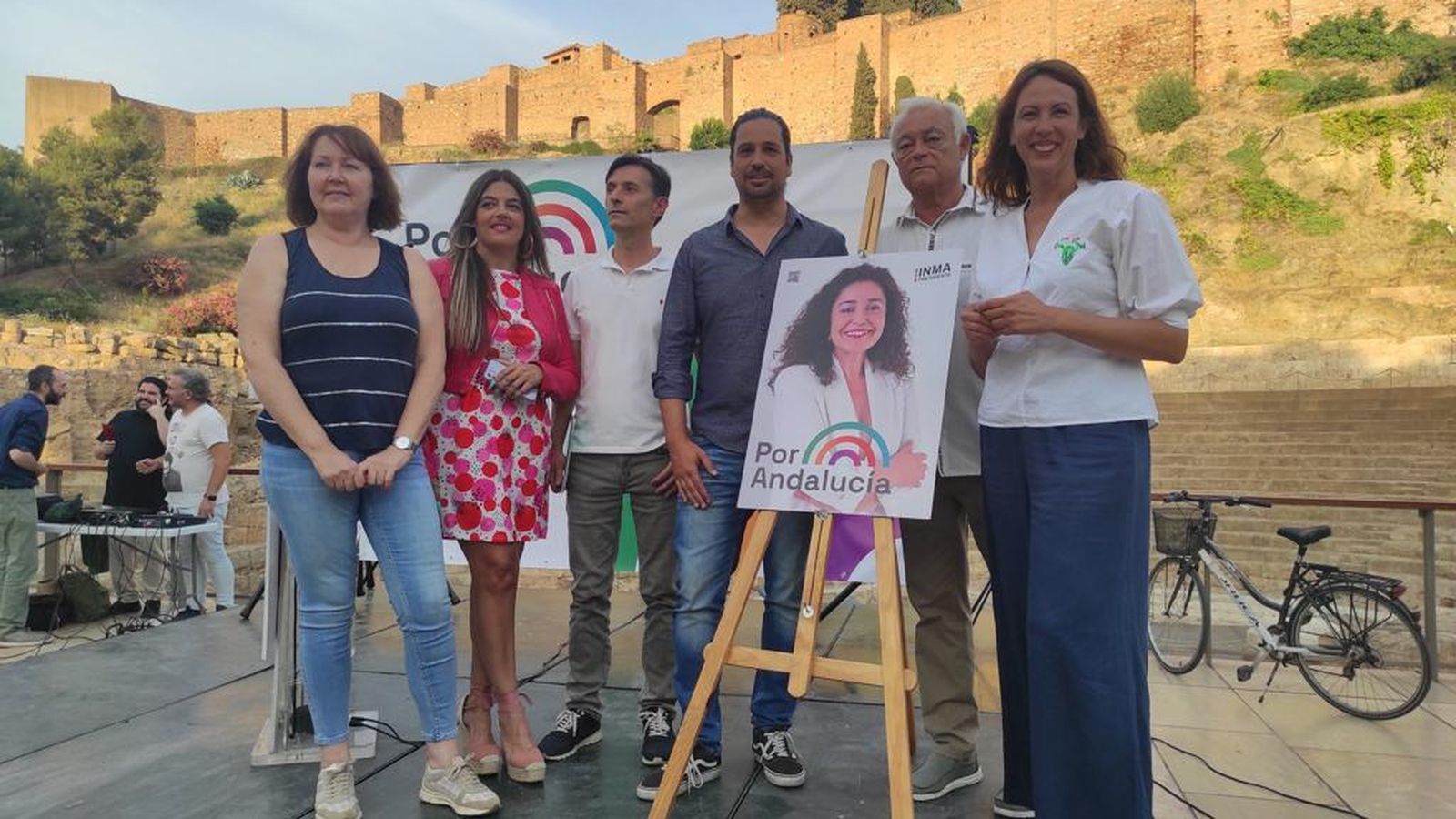 Acto de Por Andalucía en Alcazabilla.