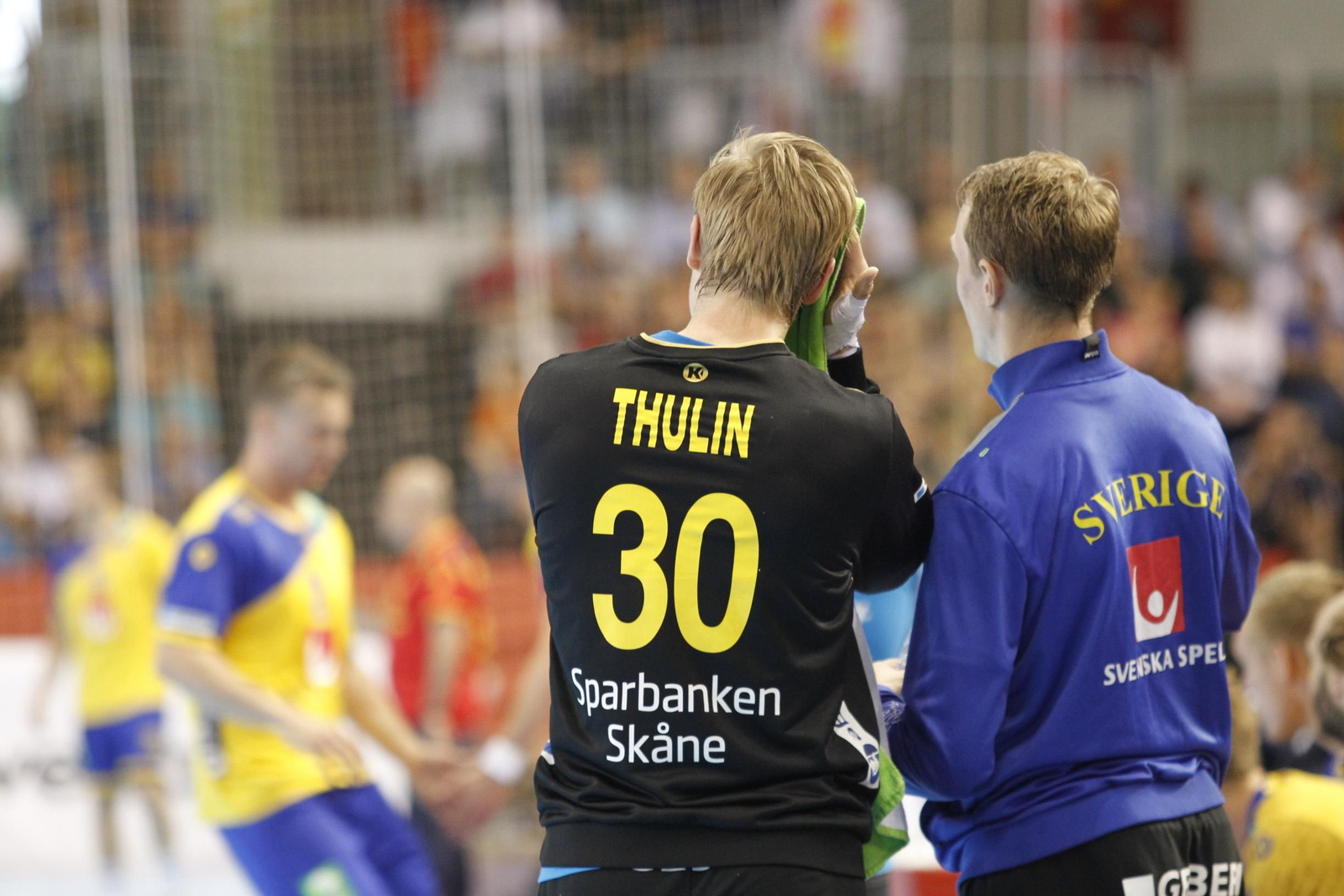 Fotogalería España-Suecia. Balonmano. Palacio Juegos Mediterráneos. Almería