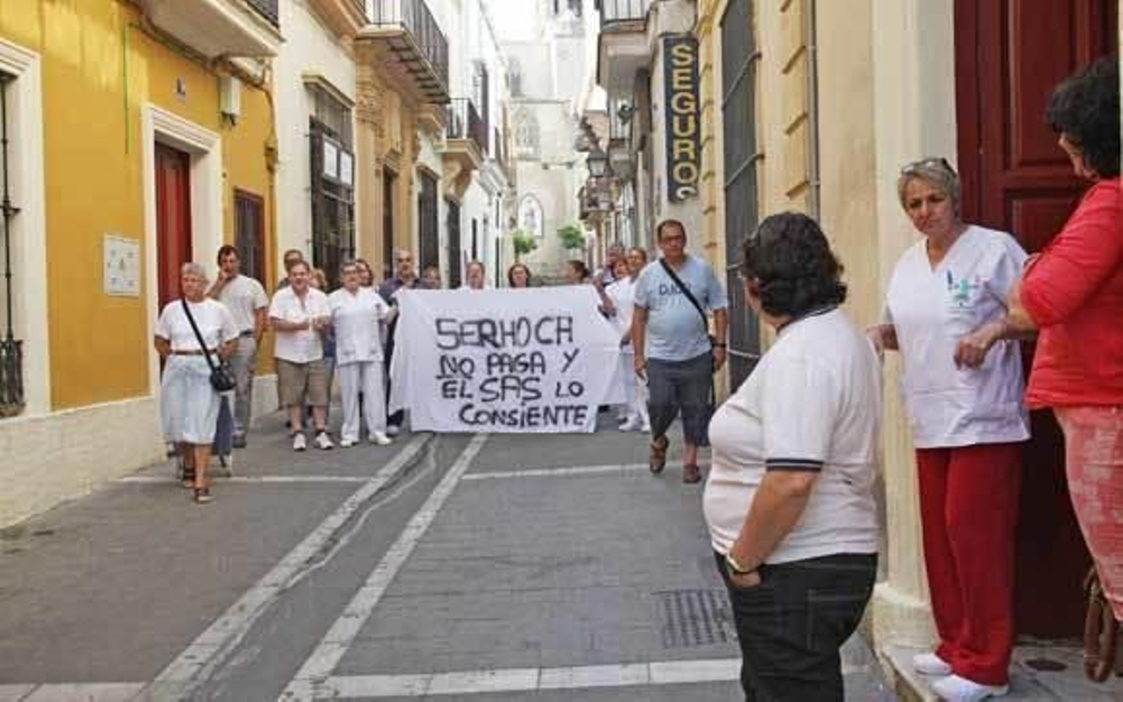 Imagen de una concentración de los trabajadores el pasado mes de junio. /Vanesa Lobo