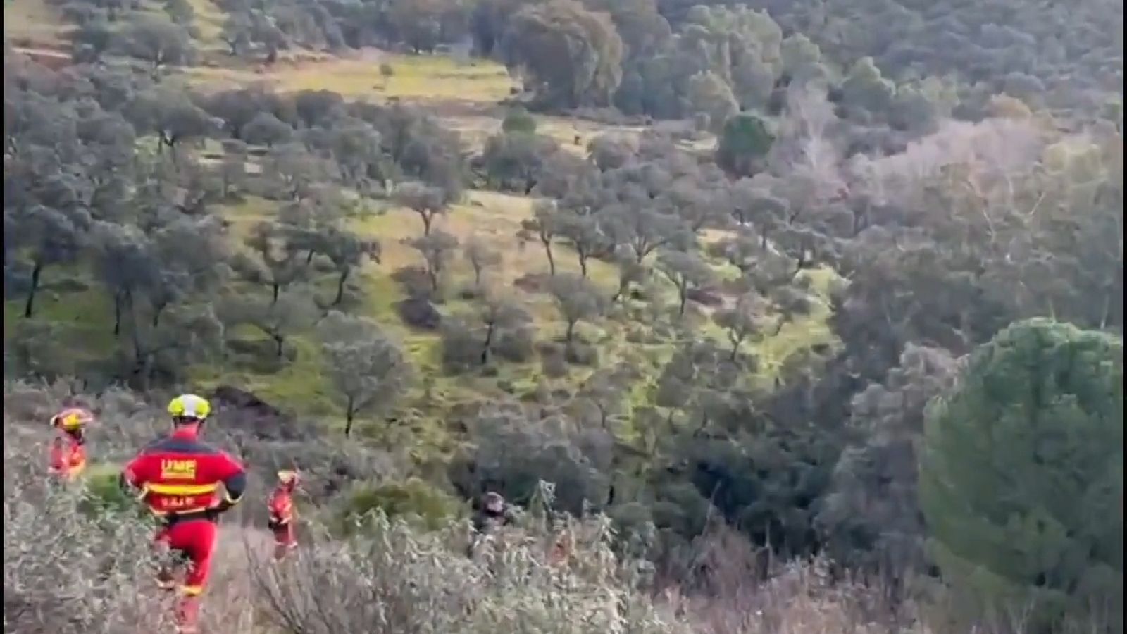 Personal de la UME desplegado en Adamuz realiza misiones de búsqueda y rescate con la Guardia Civil