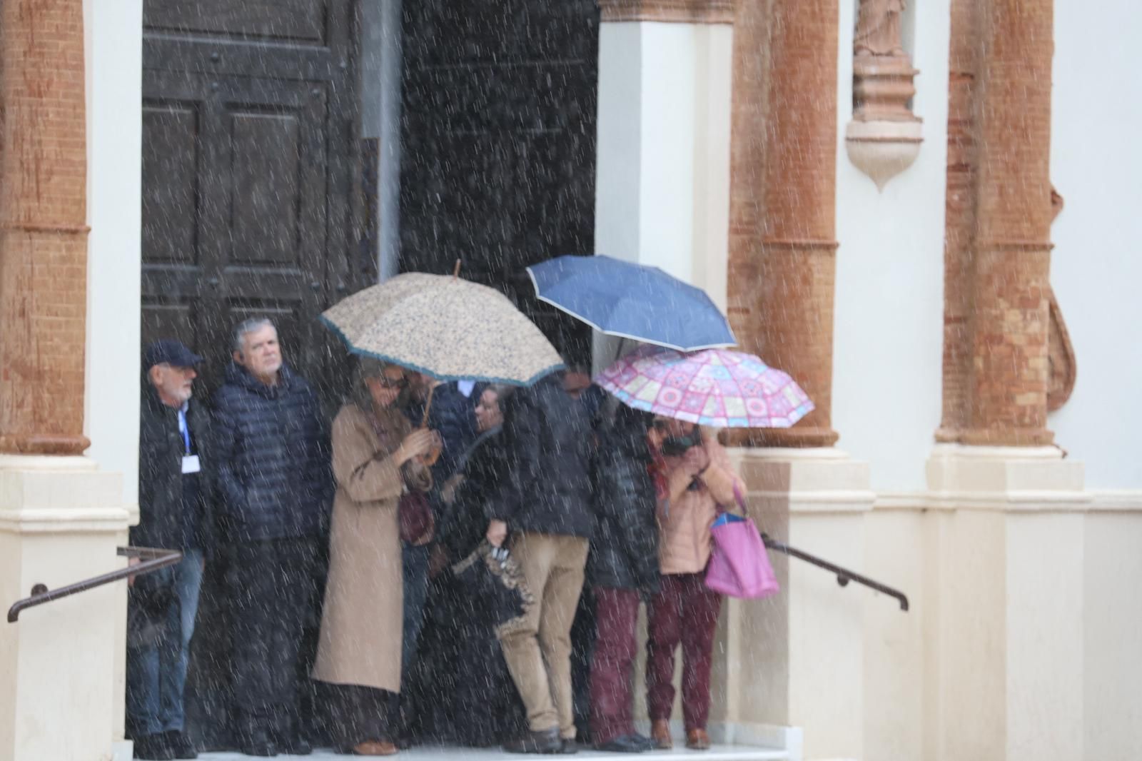 Lluvia este viernes en Huelva.