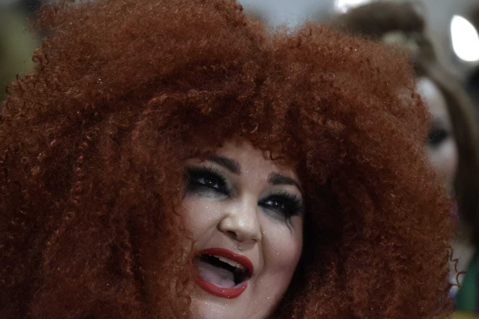 Comparsa 'Las musas' en camerinos