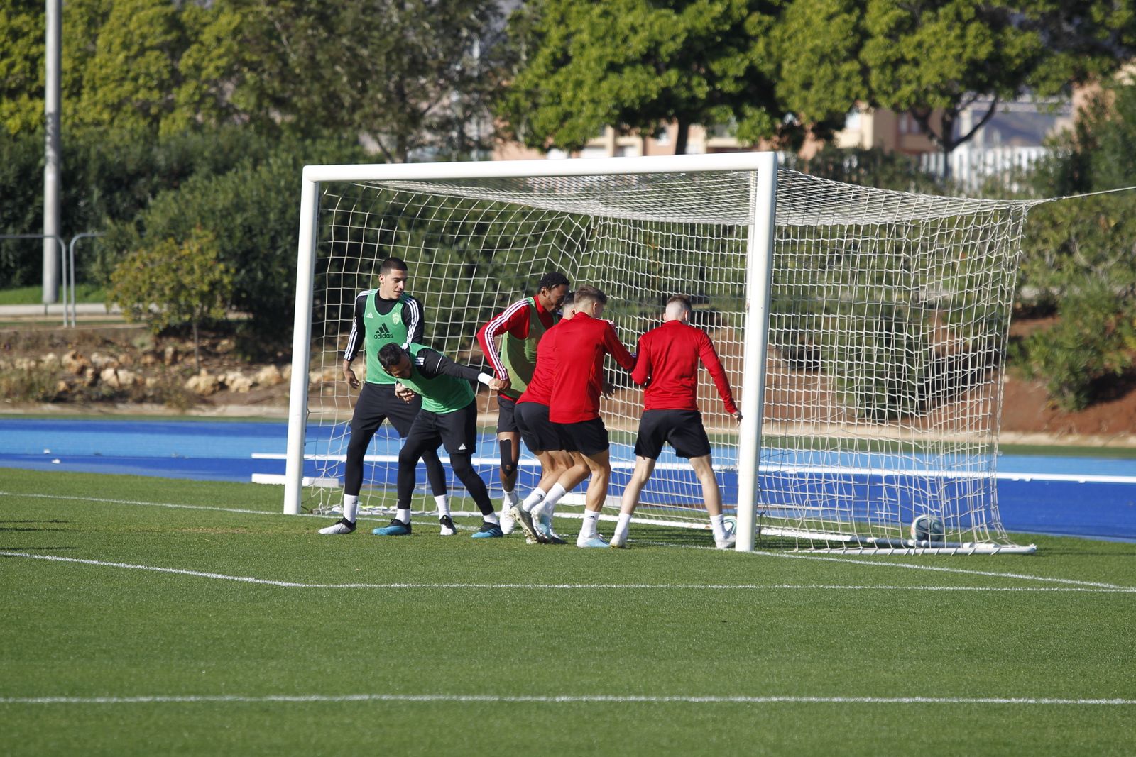 Fotogalería del entrenamiento del Almería previa al partido ante el Numancia