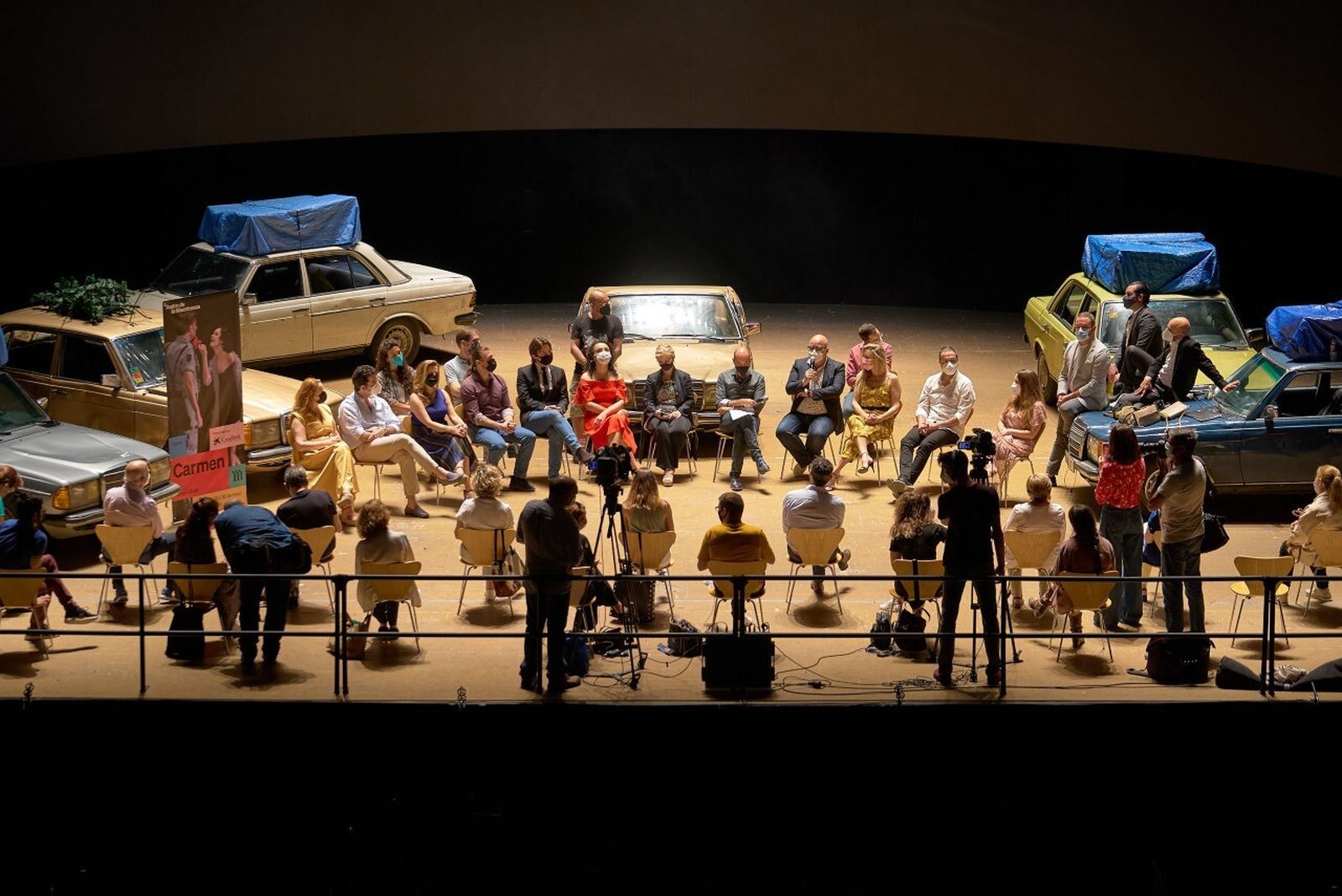Presentación de 'Carmen' en el escenario del Teatro de la Maestranza.