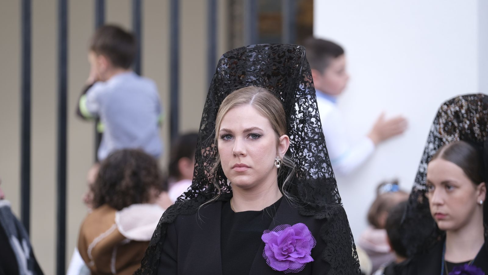 La procesión del Encuentro por las calles de Almería, en imágenes