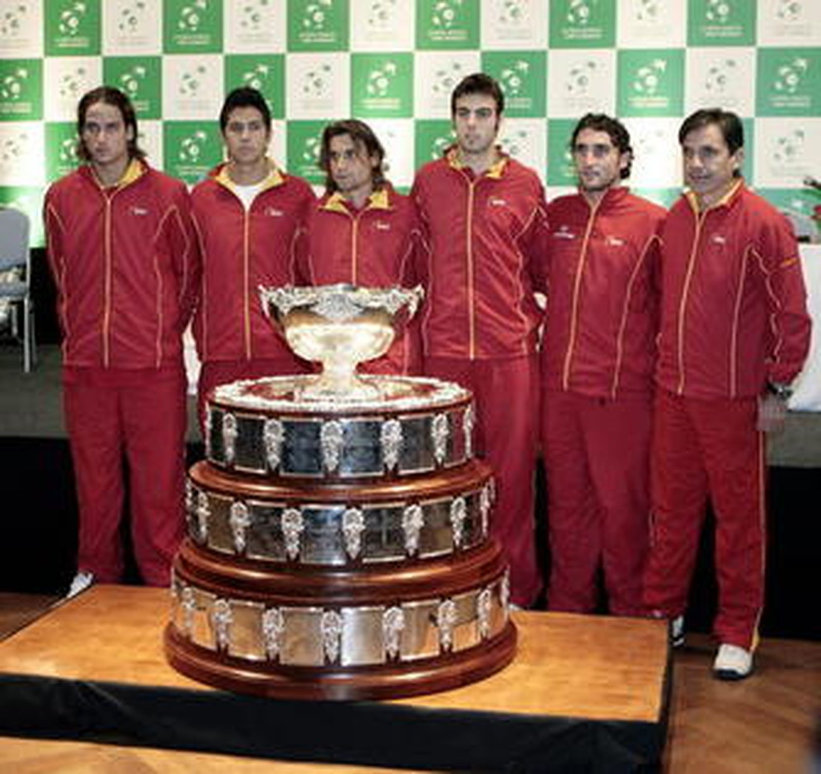 El equipo español de la final de la Copa Davis.
