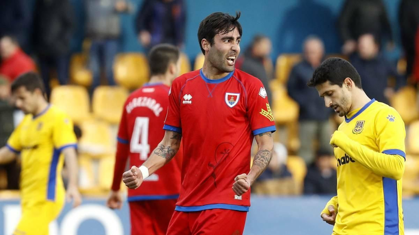 Alberto Escassi, en el partido con el Alcorcón.