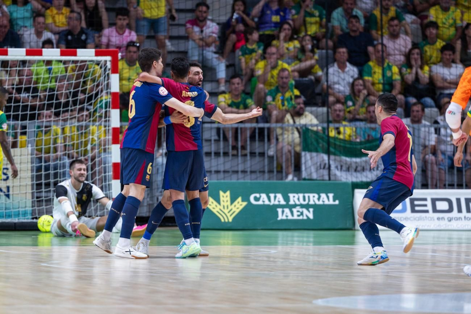 El triunfo del Barça ante el Jaén FS en el Olivo Arena
