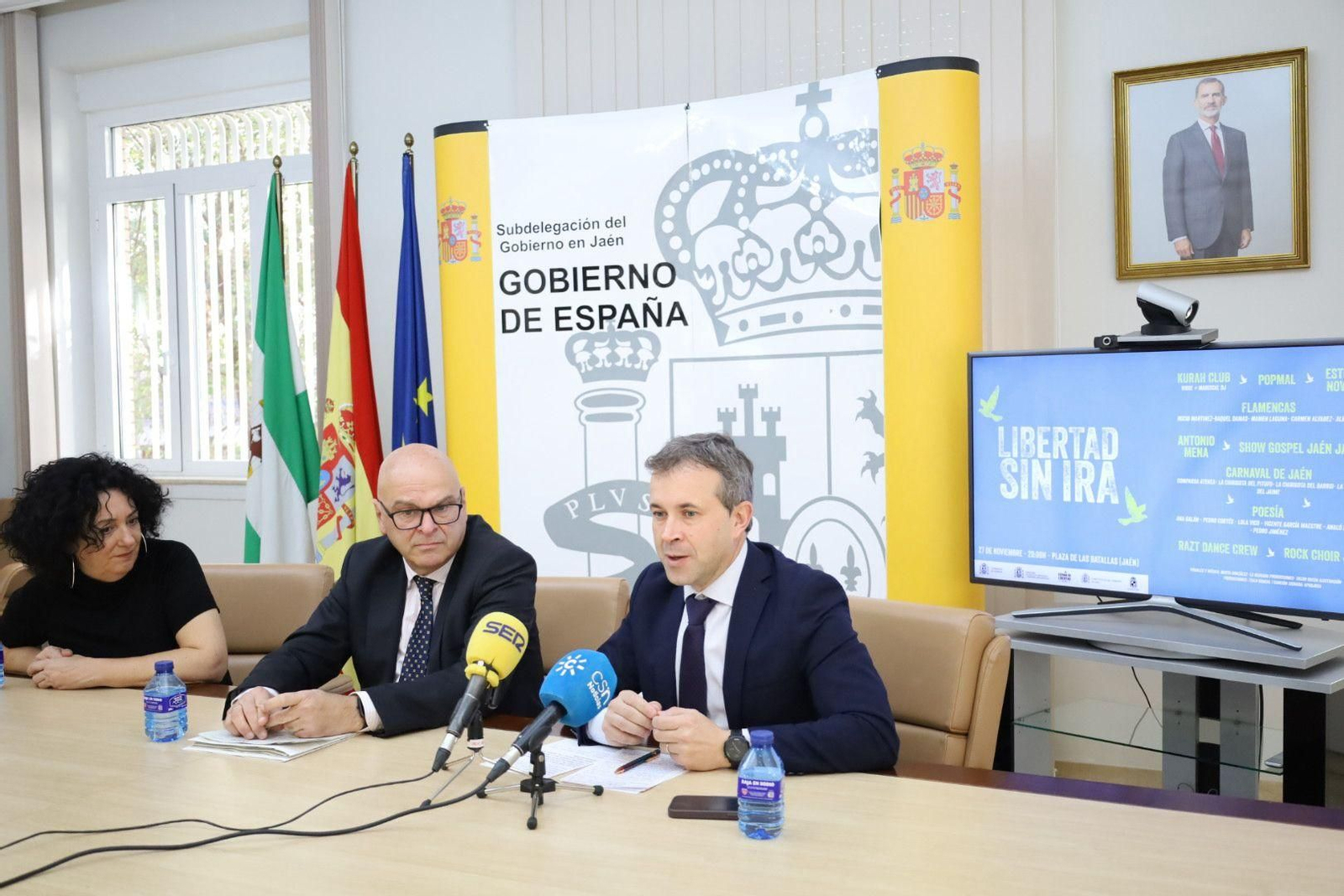 Rueda de prensa de Libertad sin ira.