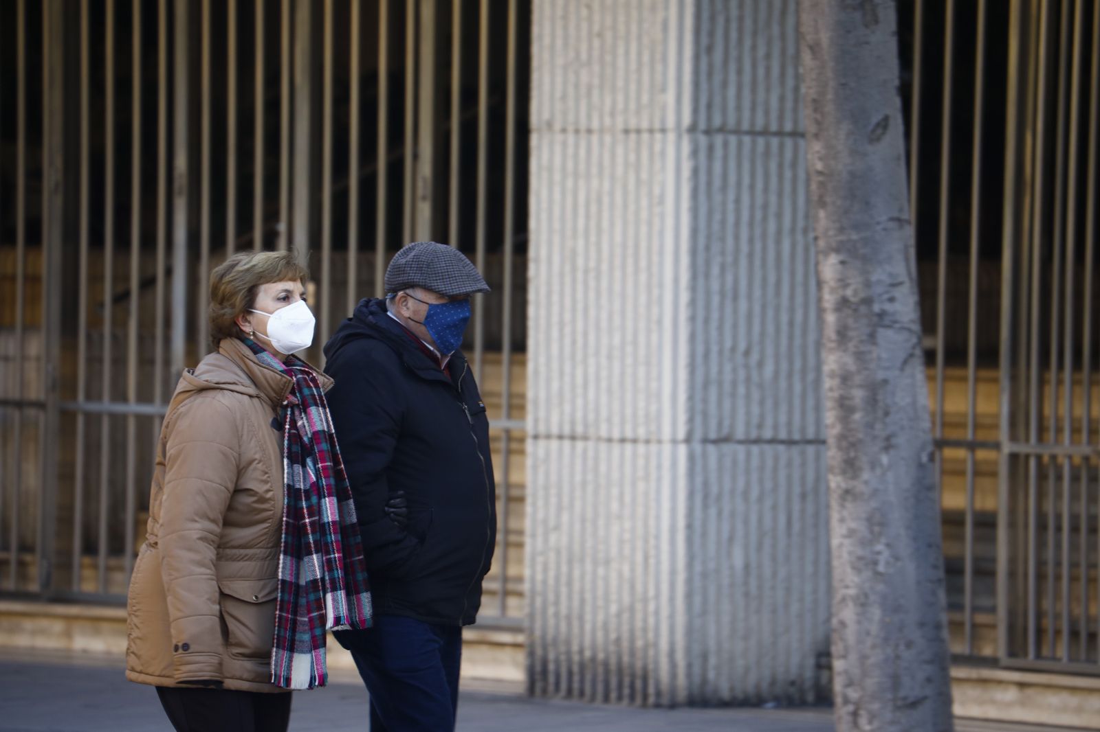 Las fotos de una gélida mañana en Córdoba con aviso amarillo por frío