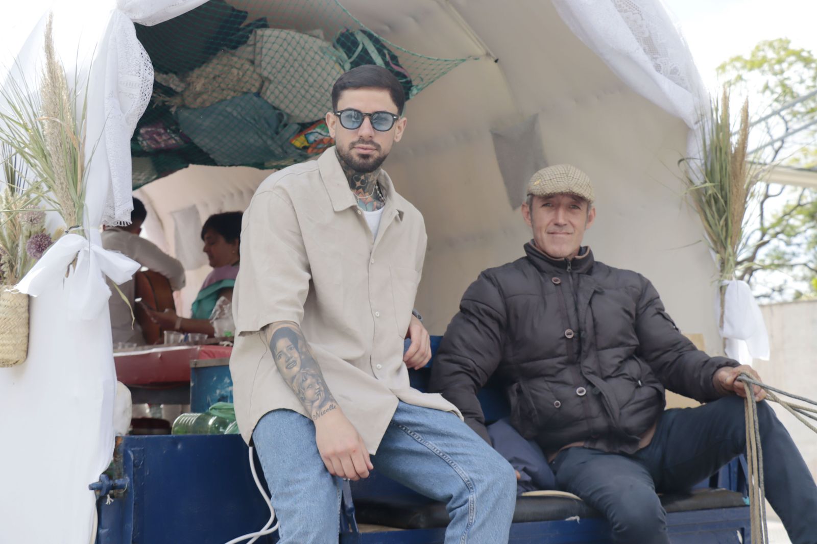 Imágenes de los carros de la Hermandad del Rocío de Huelva