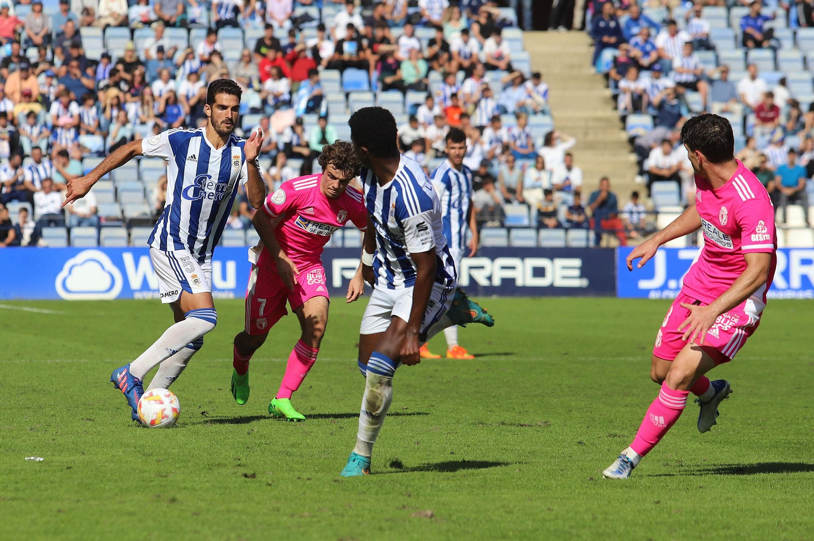 Las mejores imágenes del Recreativo de Huelva-Burgos, partido de eliminatoria de la Copa del Rey