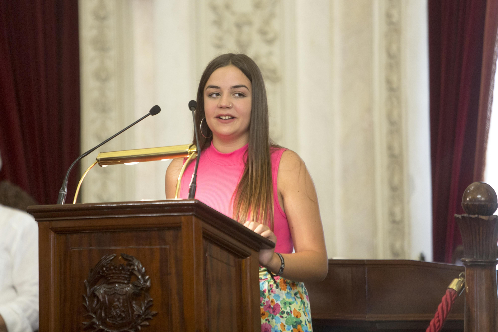 recepción oficial a las pregoneras del carnaval 2022 India Martinez y Rocío López Helmo