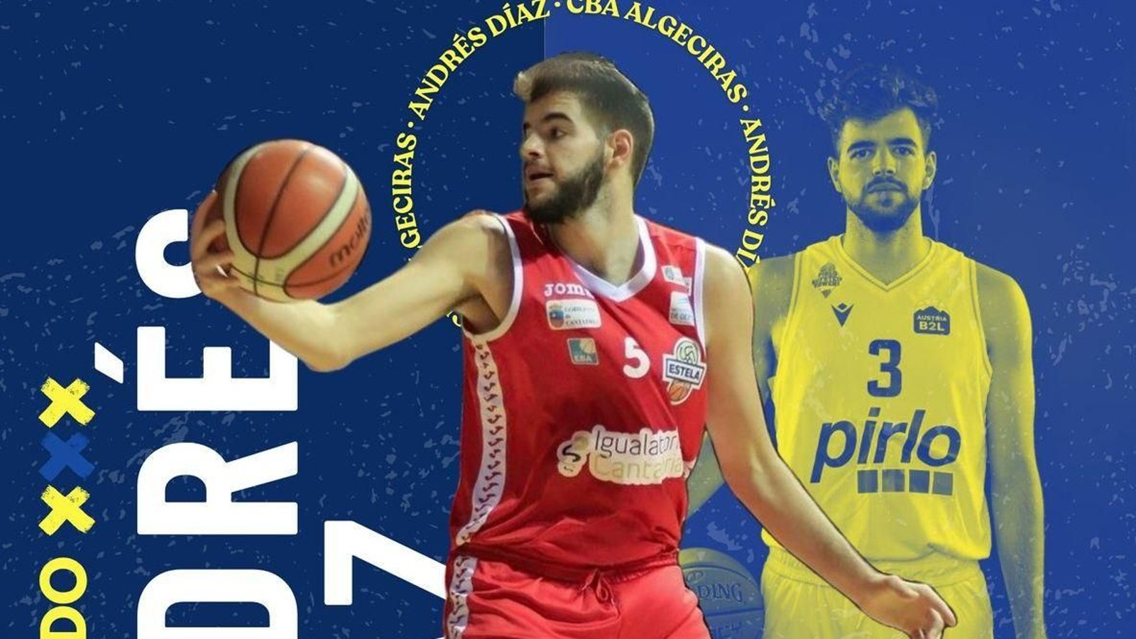 El anuncio del fichaje de Andrés Díaz por el CB Algeciras.