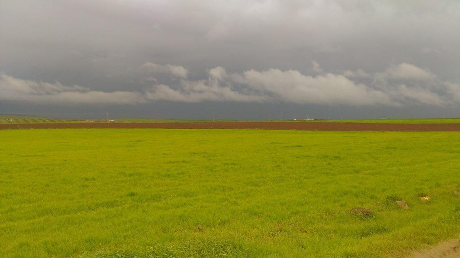 Nos aguarda una larga caminata por un amplio campo que se pierde el horizonte.