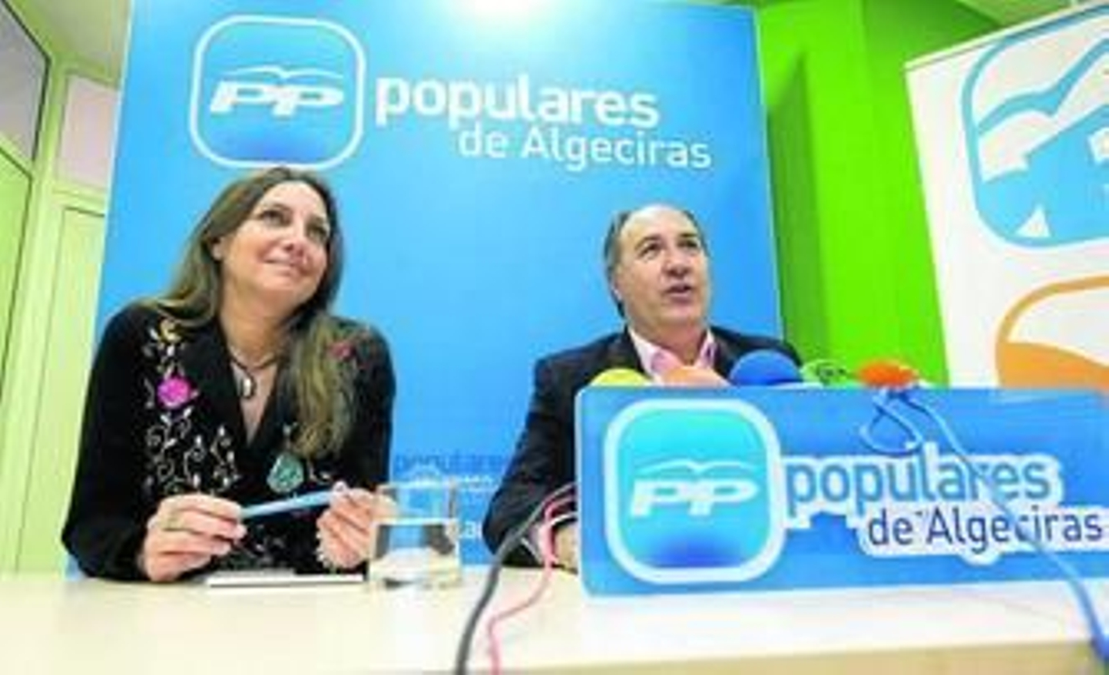 Susana Pérez Custodio y José Ignacio Landaluce, durante la rueda de prensa celebrada ayer.