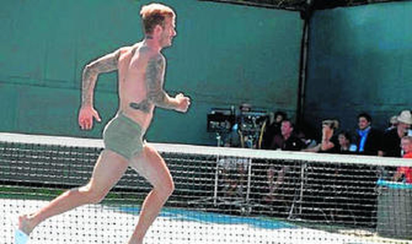 El futbolista, durante el rodaje del anuncio para 'H&M'.