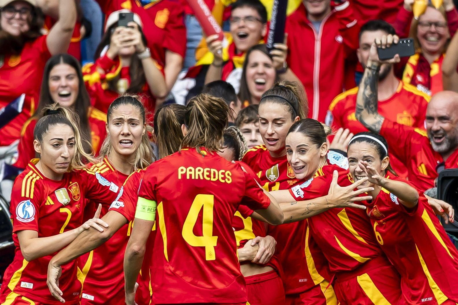 Las mejores imágenes de la final España - Inglaterra de la Eurocopa femenina