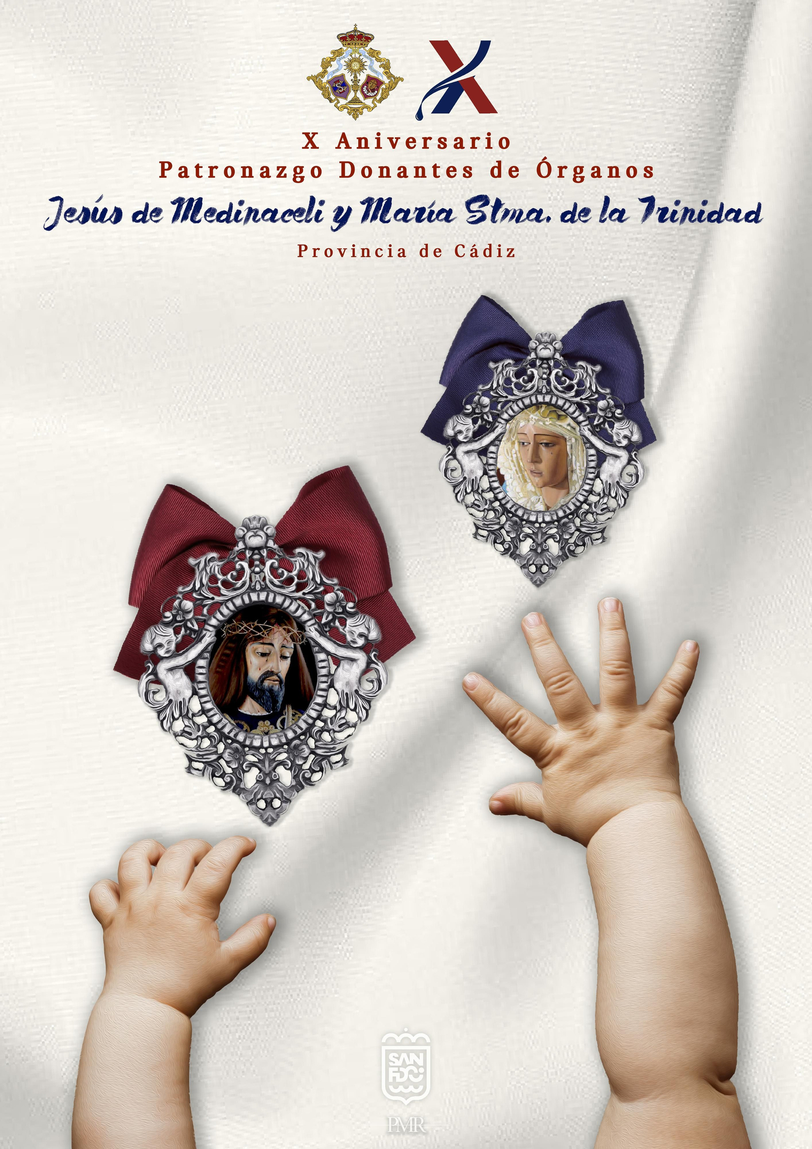 Cartel del aniversario de la hermandad de Medinaceli como Patrono de los Donantes de Órganos.