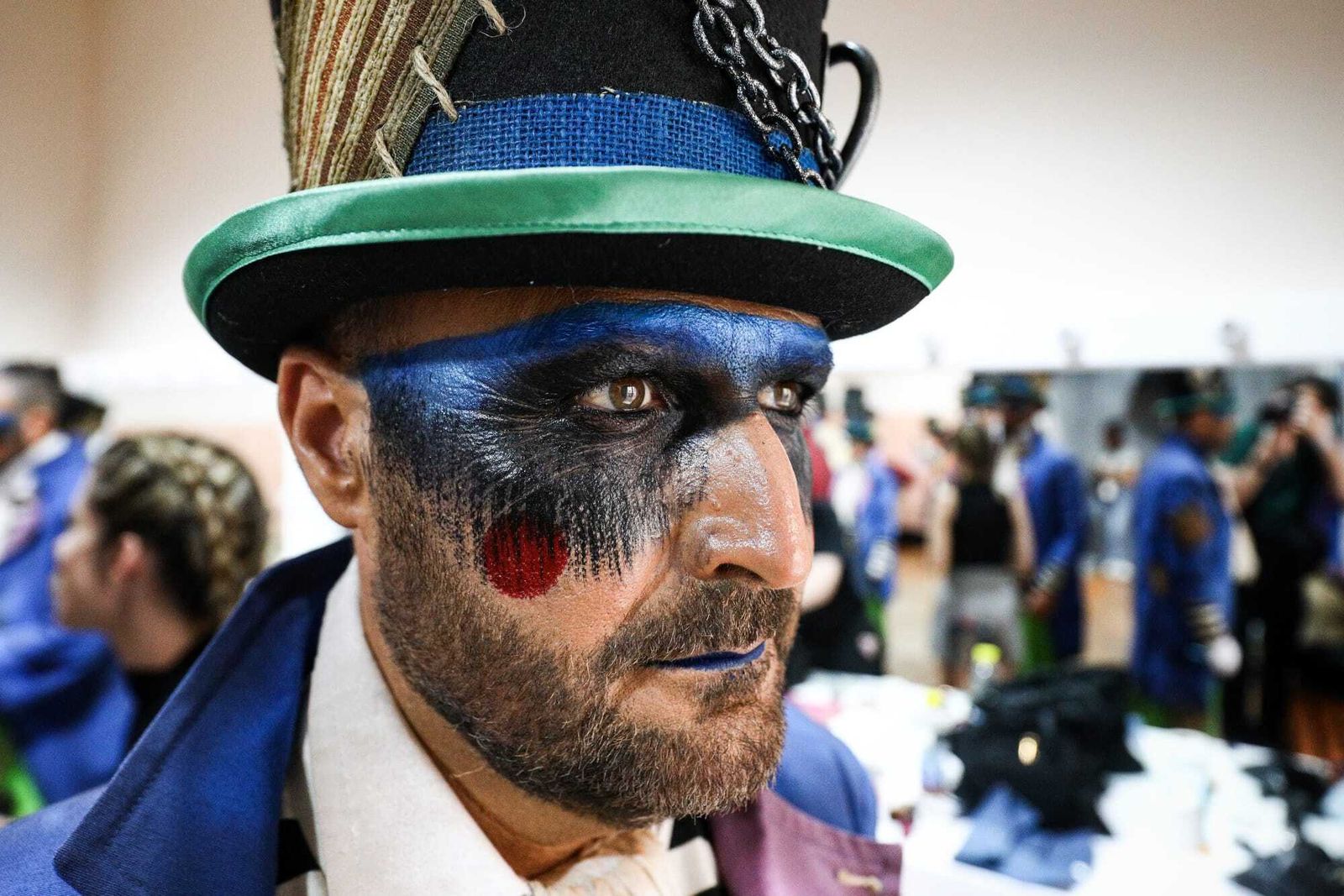 El ambiente en los camerinos del teatro Falla