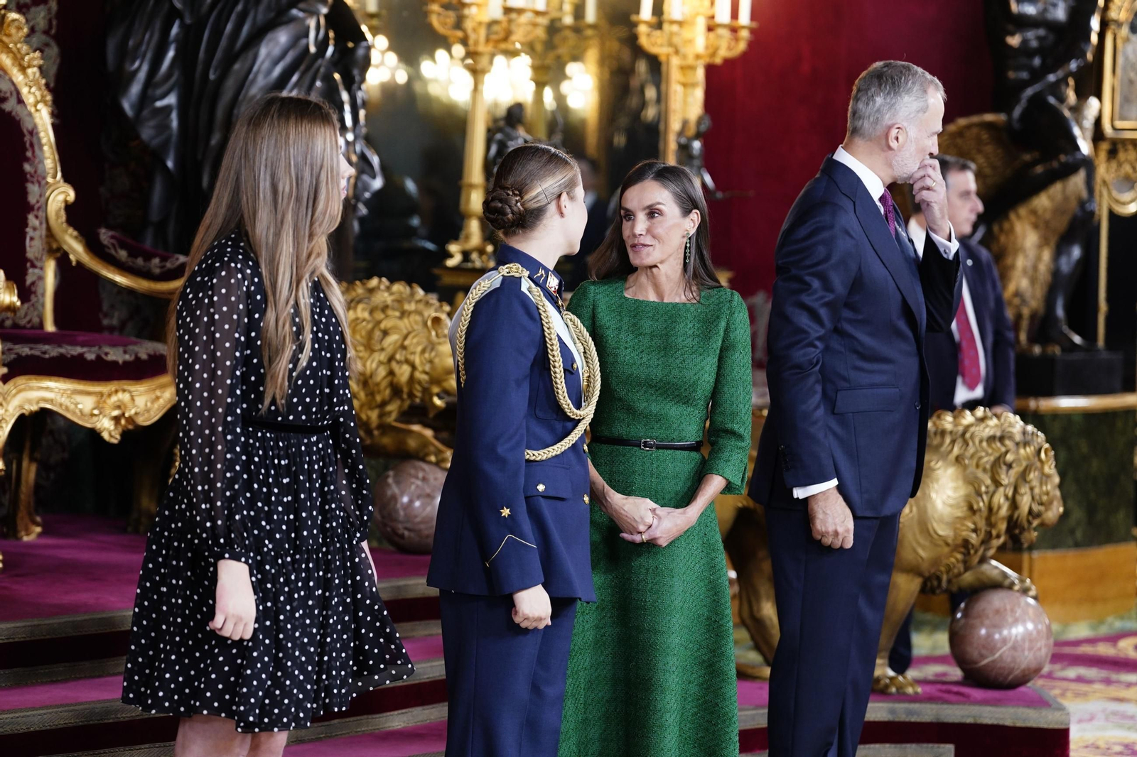 Las fotos de la recepción del Rey por el 12 de octubre