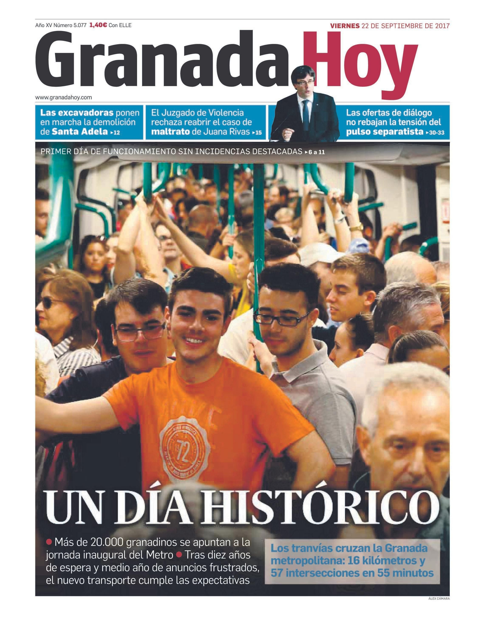 Las portadas más importantes de los 15 años de historia de 'Granada Hoy'