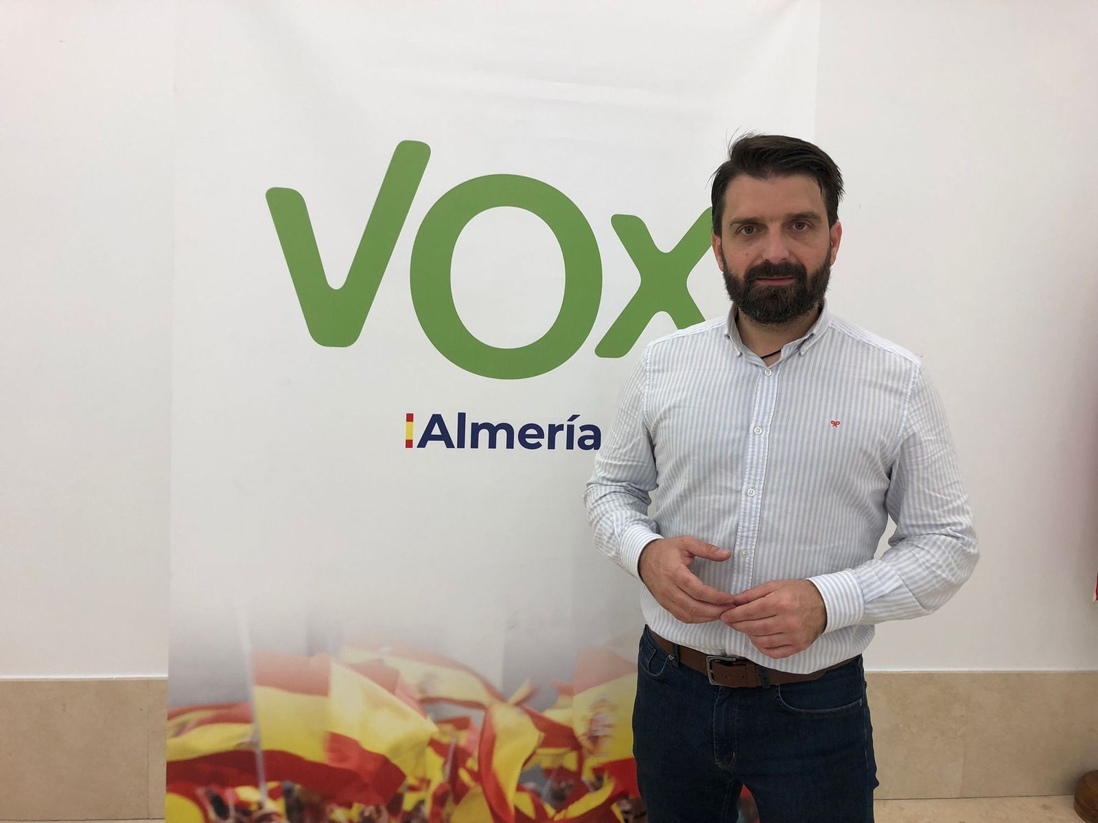 El presidente de VOX Almería, Juan Francisco Rojas.