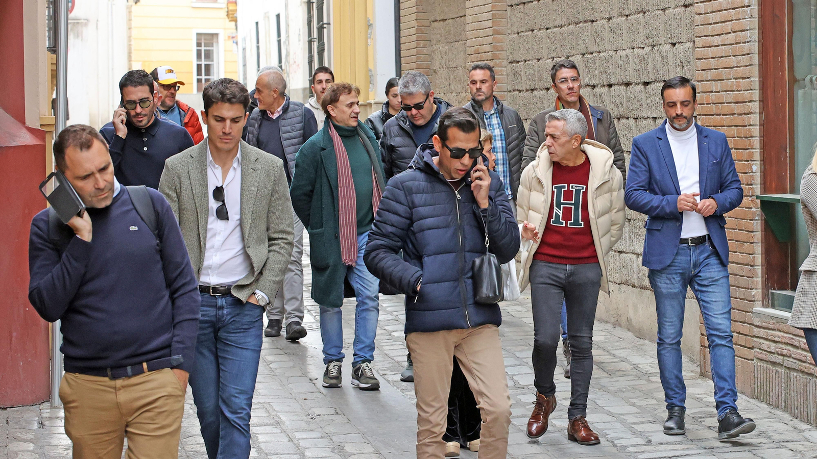 Visita a Jerez de famosos y artistas con el empresario José Luis López y Mamen Sánchez