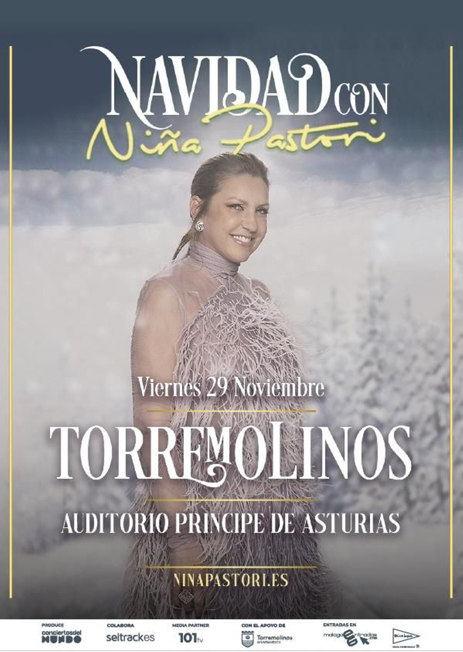 Cartel promocional del concierto de la Ñiña Pastori. Cartel promocional del concierto de la Ñiña Pastori.