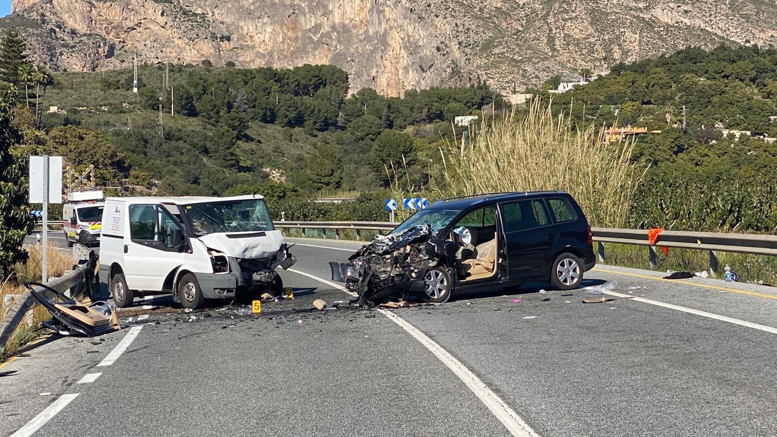 Los dos vehículos accidentados