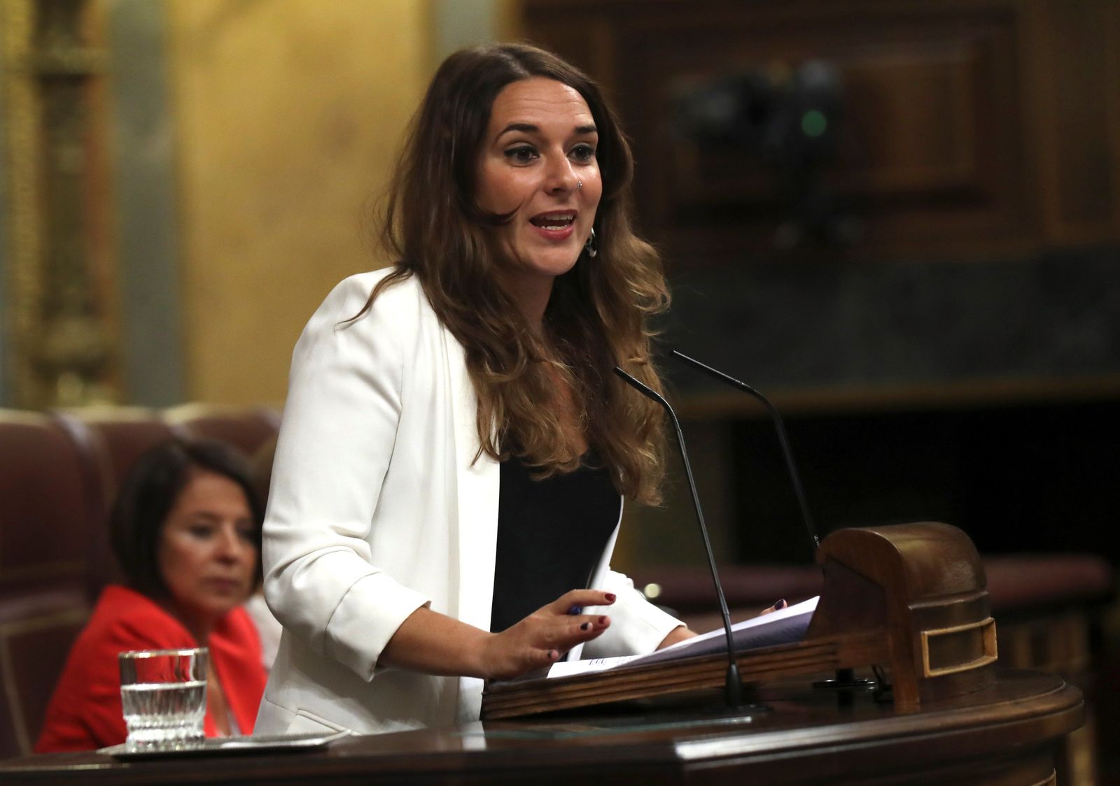 Noelia Vera, en el Congreso de los Diputados.