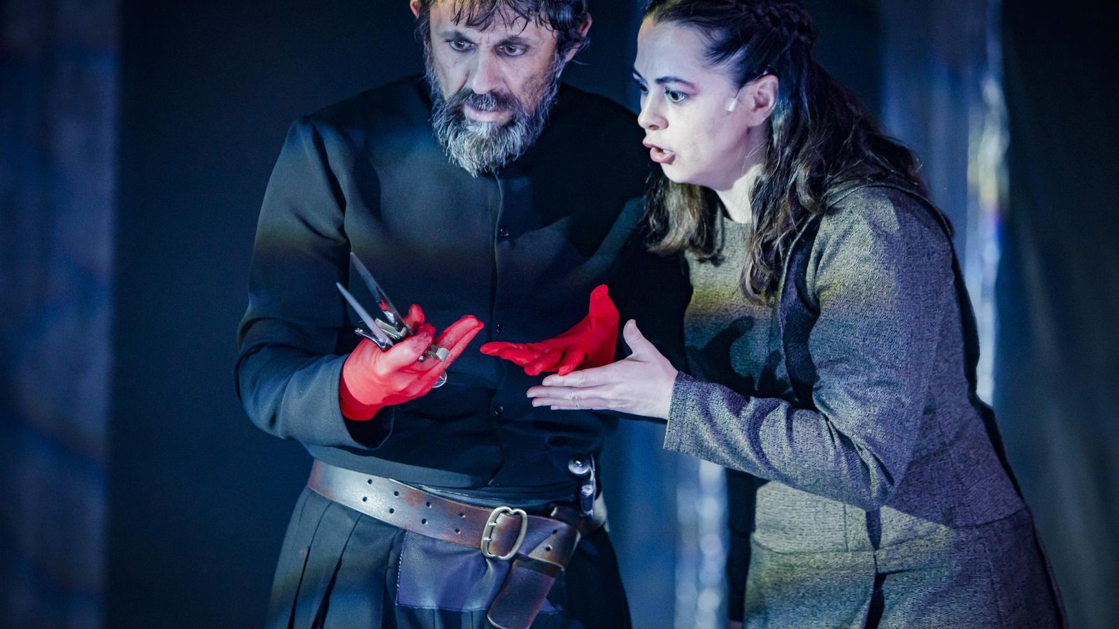 Escena de la obra de teatro 'Macbeth'.