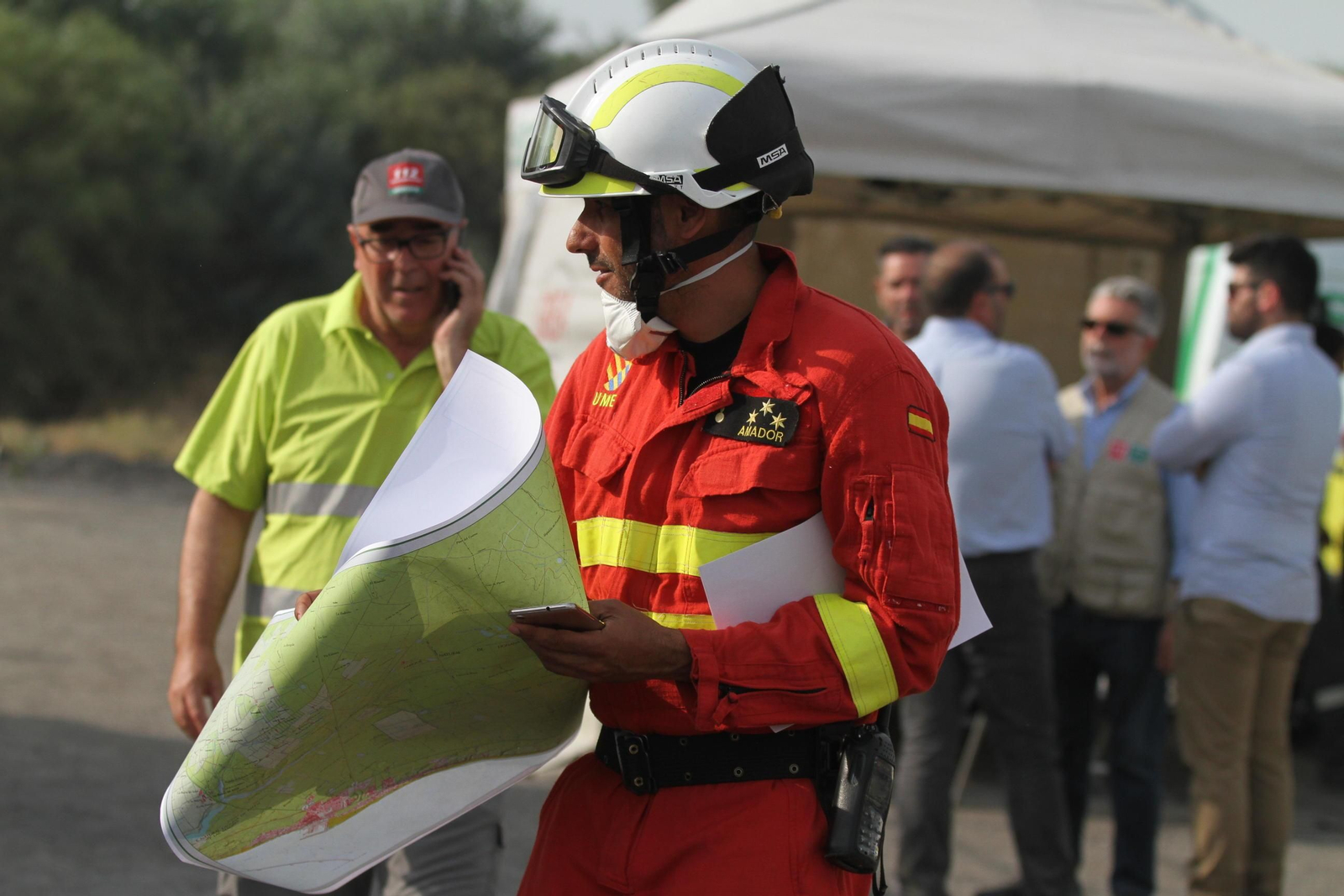 Las imágenes del incendio en Moguer y Mazagón