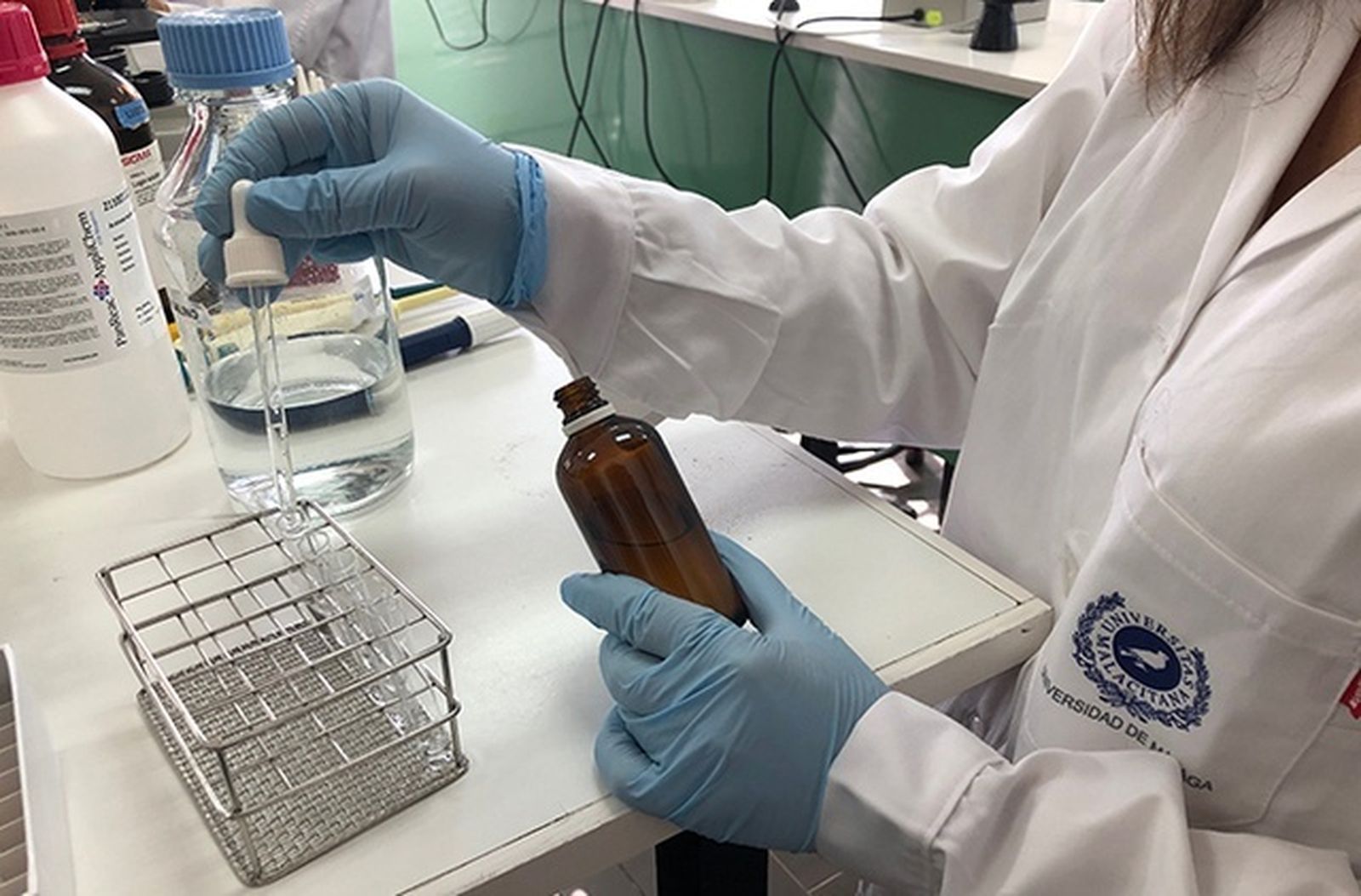 Una investigadora de la UMA.