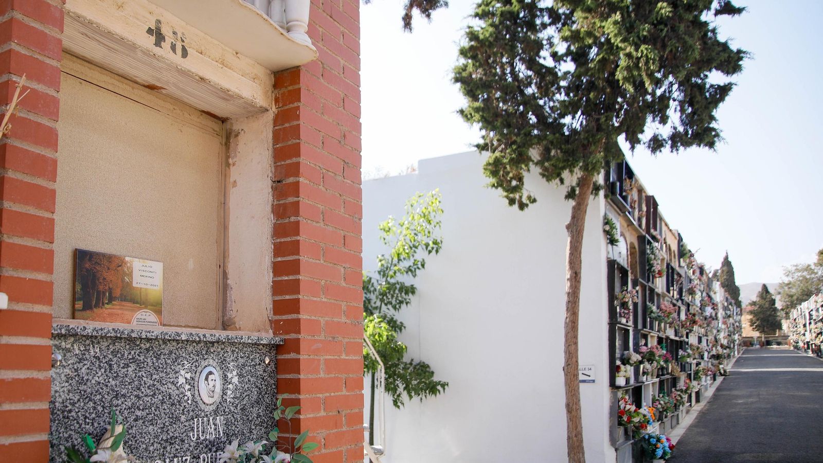 La tumba de Julio Visconti en el cementerio de Almería