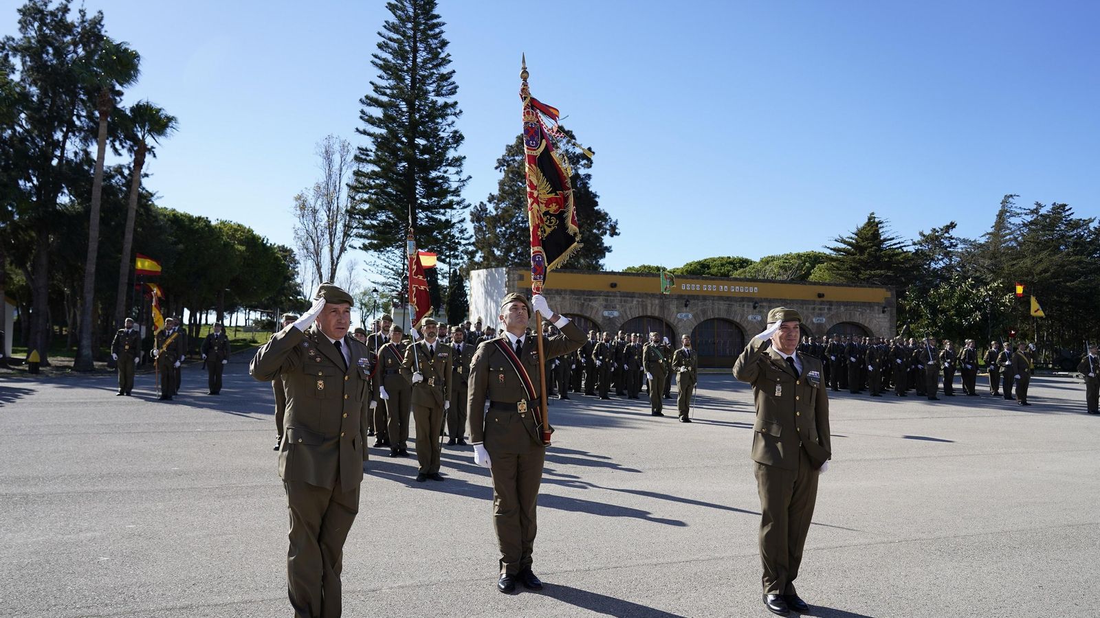 Ceremonia de toma de posesión del mando en el RACTA-4.