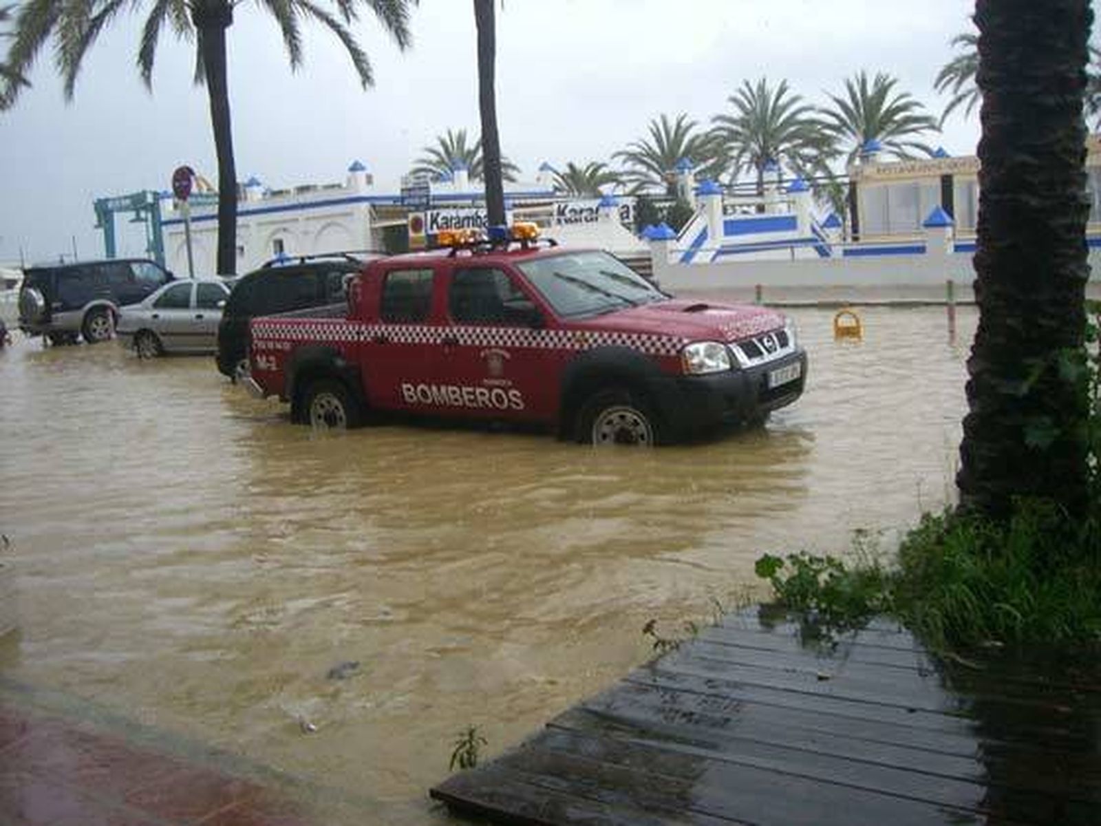 La provincia de Málaga registró en torno a un centenar de incidencias causadas por la lluvia y el viento.  Foto: Agencias