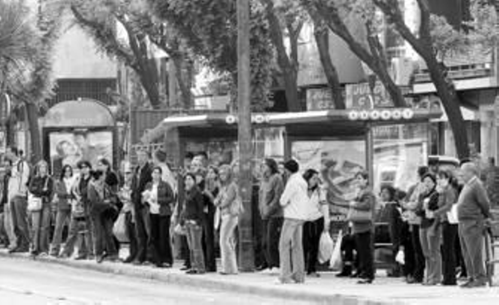Imagen de una huelga anterior de los trabajadores de la concesionaria del tranporte público.
