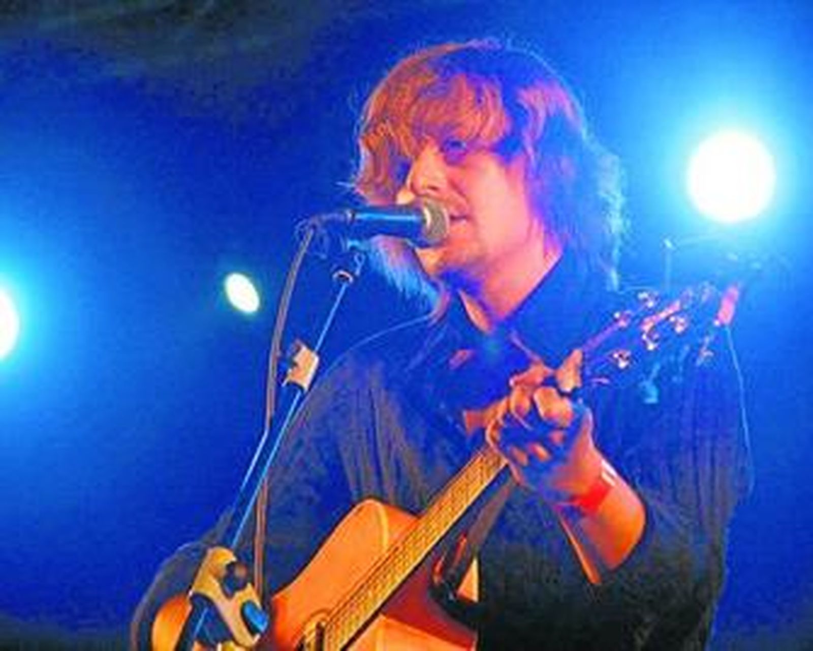 Nacho Vegas, durante una actuación en directo.