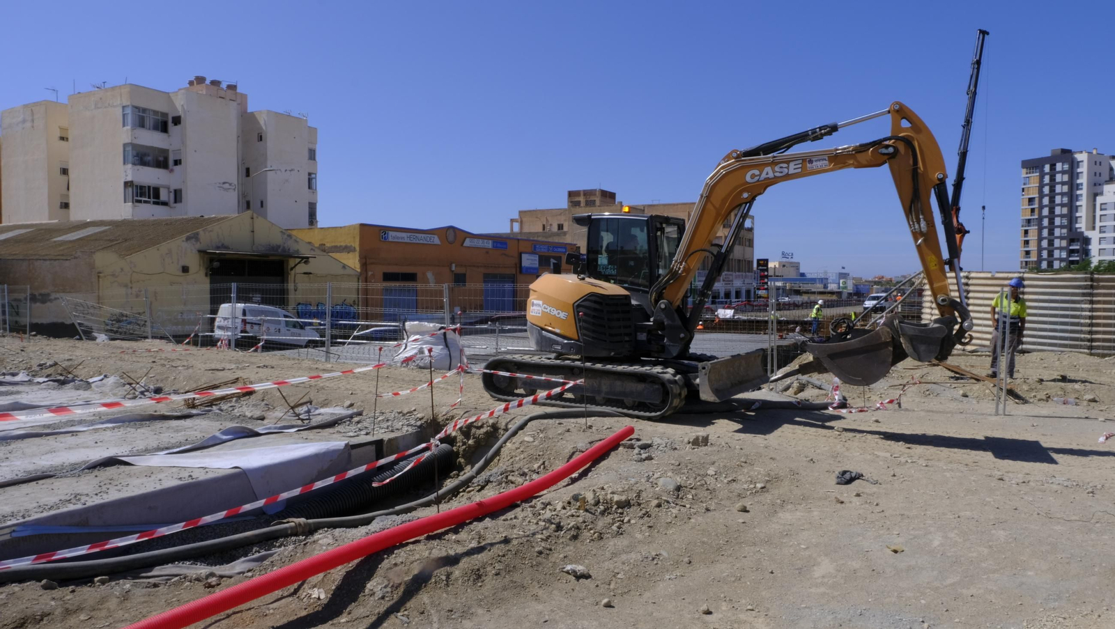 Las obras del soterramiento en Almería, en imágenes