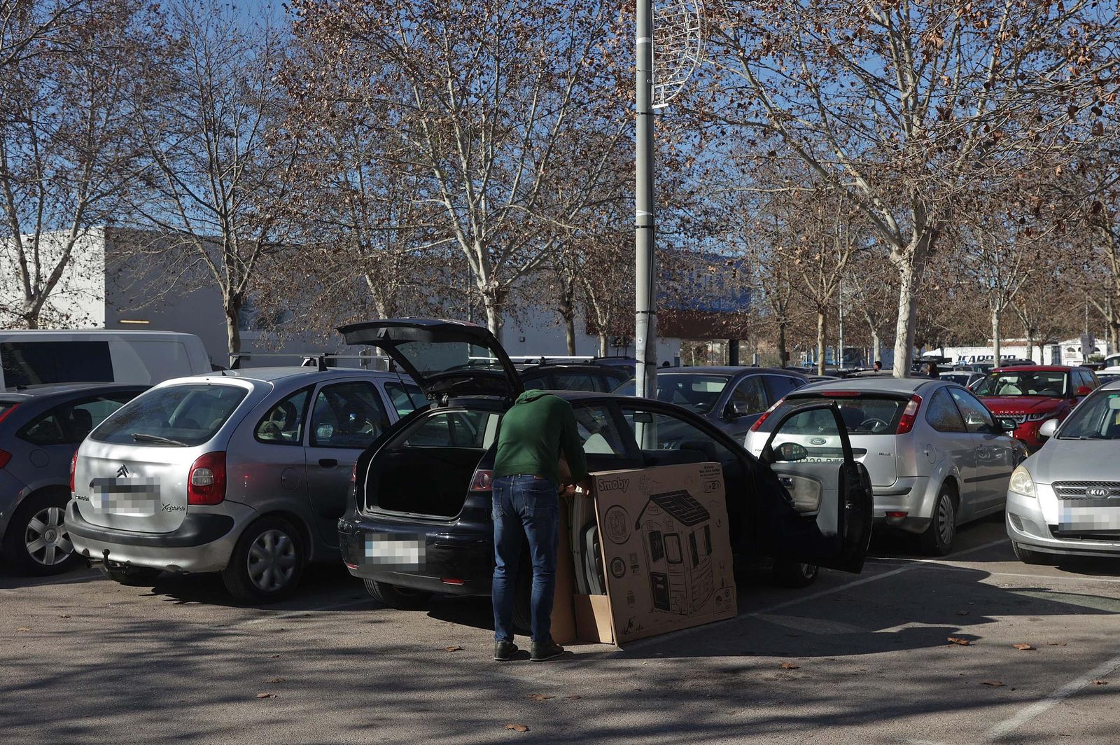 Fotos de compras navideñas en la comarca