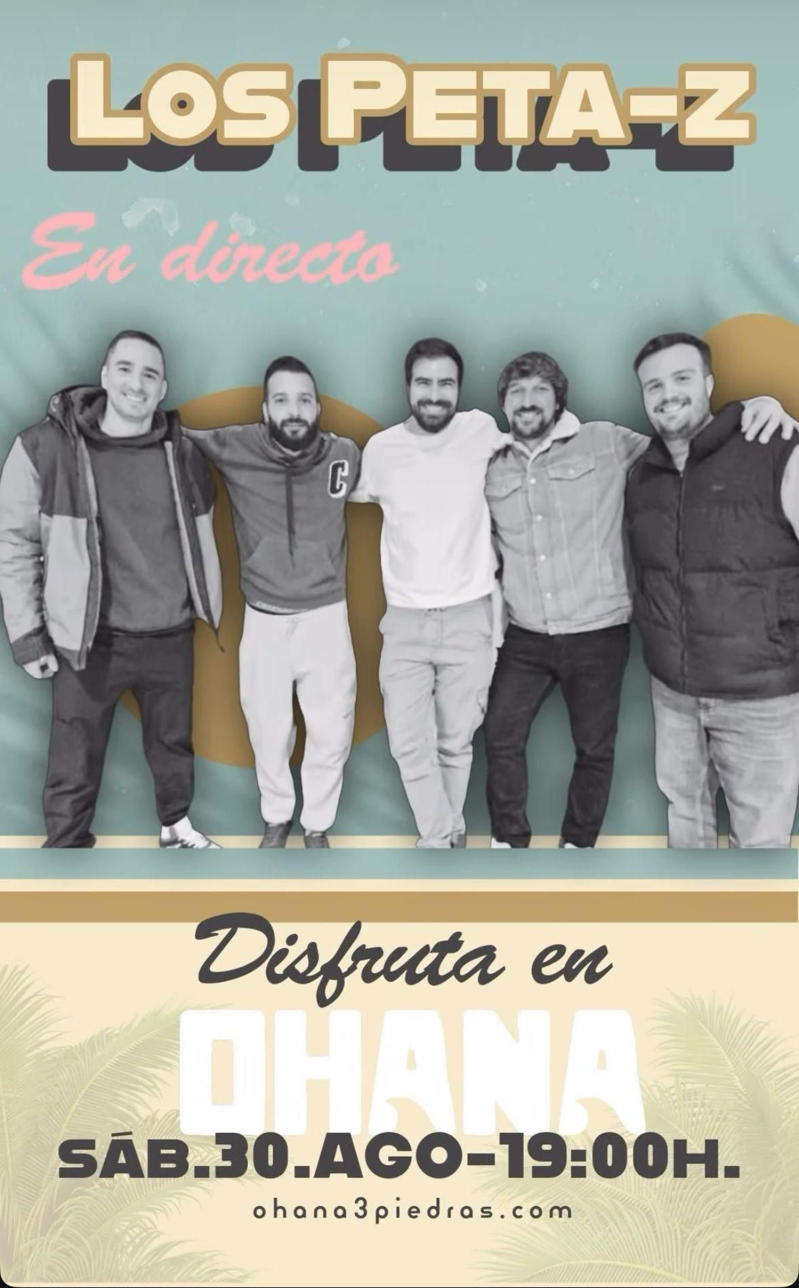 Los Peta-Z, en chiringuito Ohana. Chipiona.