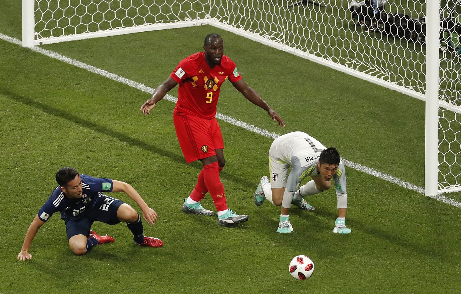 Las imágenes del Bélgica-Japón