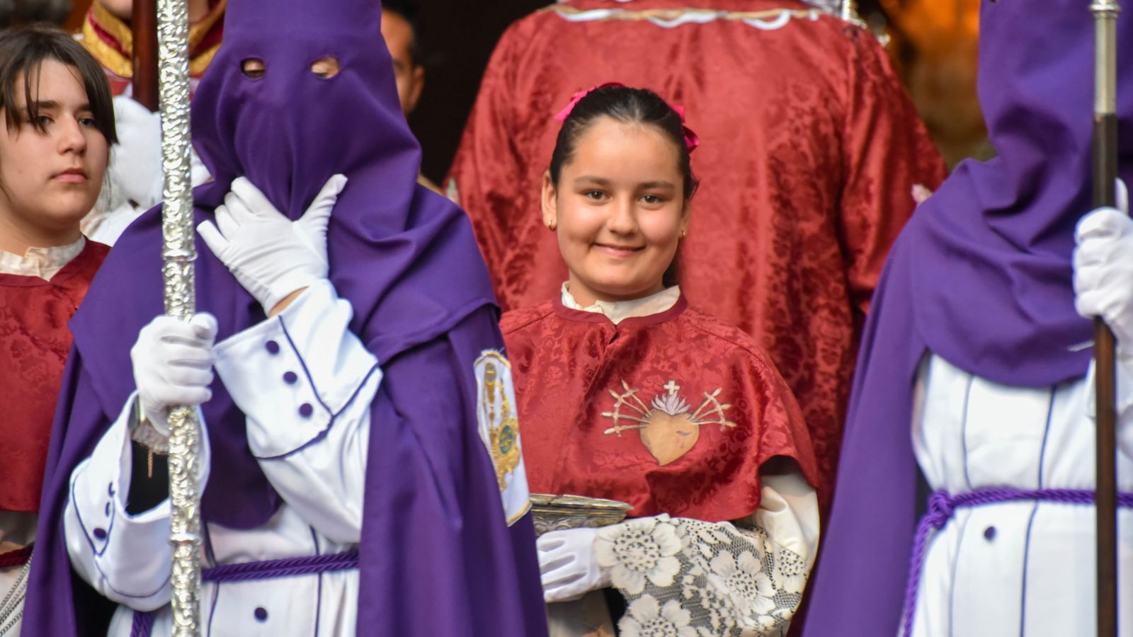Fotos del Lunes santo en Tarifa: Nuestro Padre Jesús en la Oración en el Huerto y Nuestra Madre de Dios y del Rosario