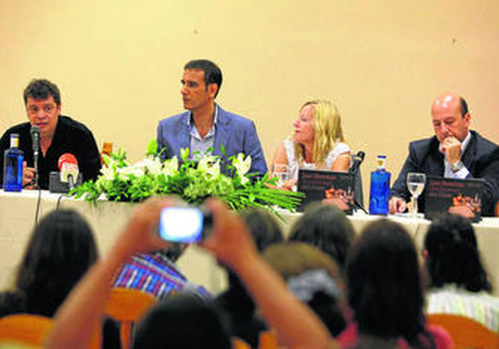 Manuel Ruiz Torres, Miguel Sancha, Mercedes López y Carlos Goicoechea.