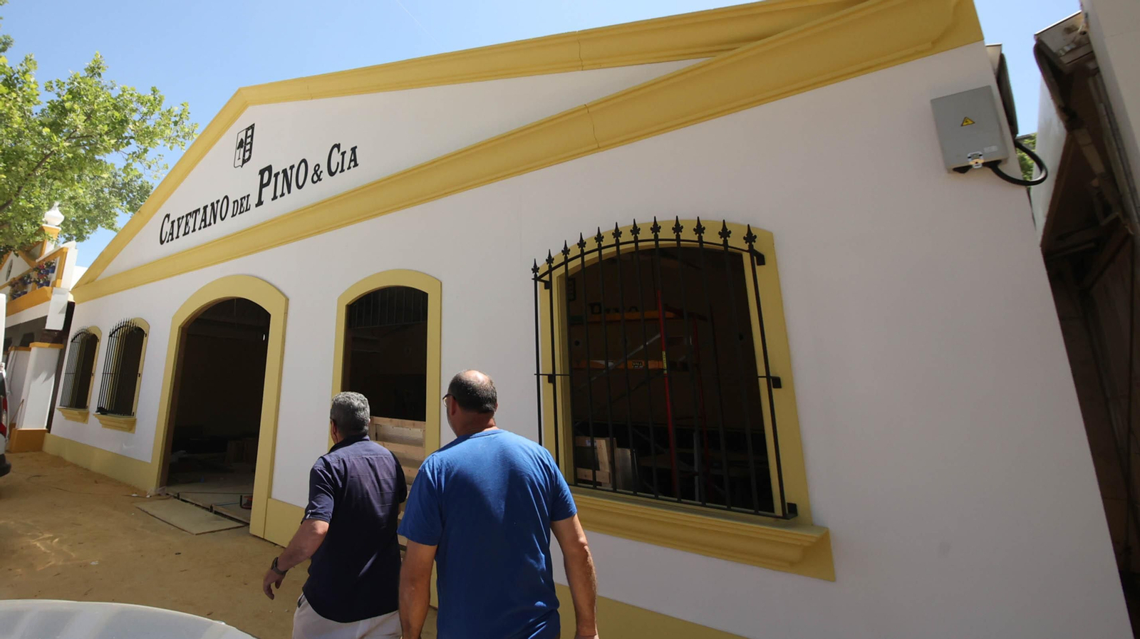 El montaje de la Feria de Jerez va a buen ritmo