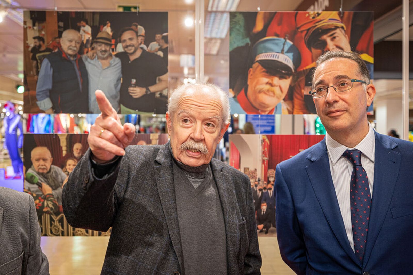 Julio Pardo en su útima aparición pública, el jueves, en la inauguración de una exposición dedicada a su trayectoria en El Corte Inglés.