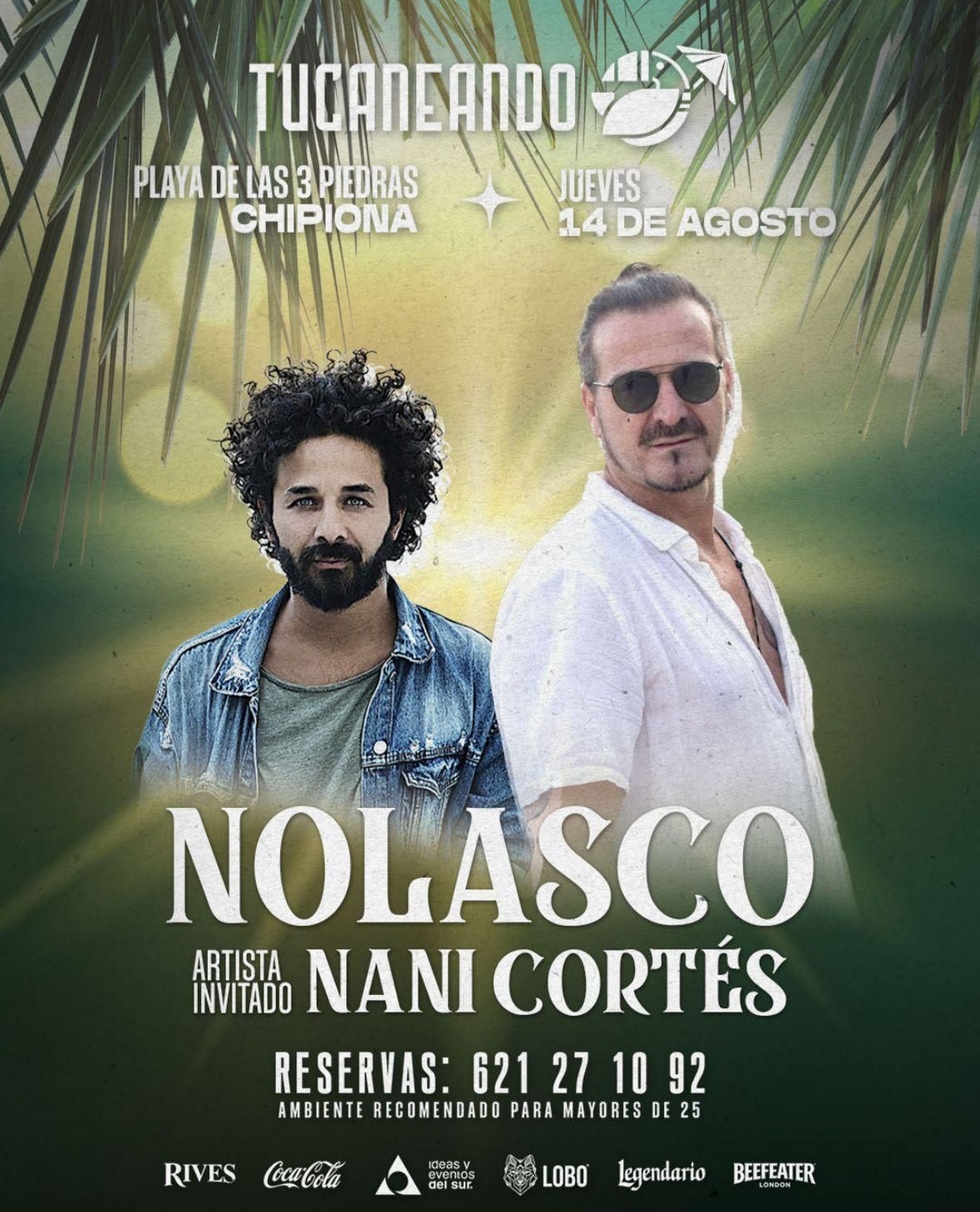 Nolasco y Nani Cortés en Tucaneando. Chipiona.